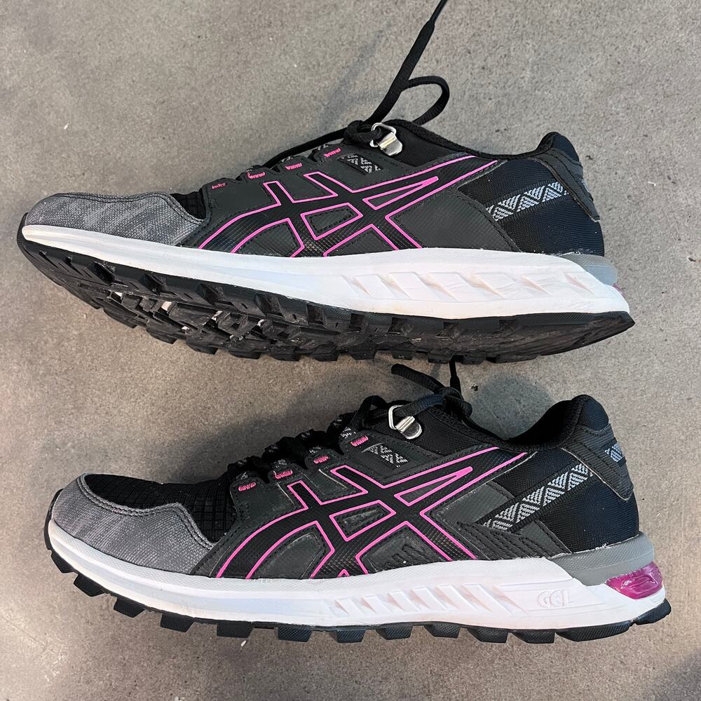 Asics Gel Citrek Black Womens running shoes size 9 athletic walking sneakers